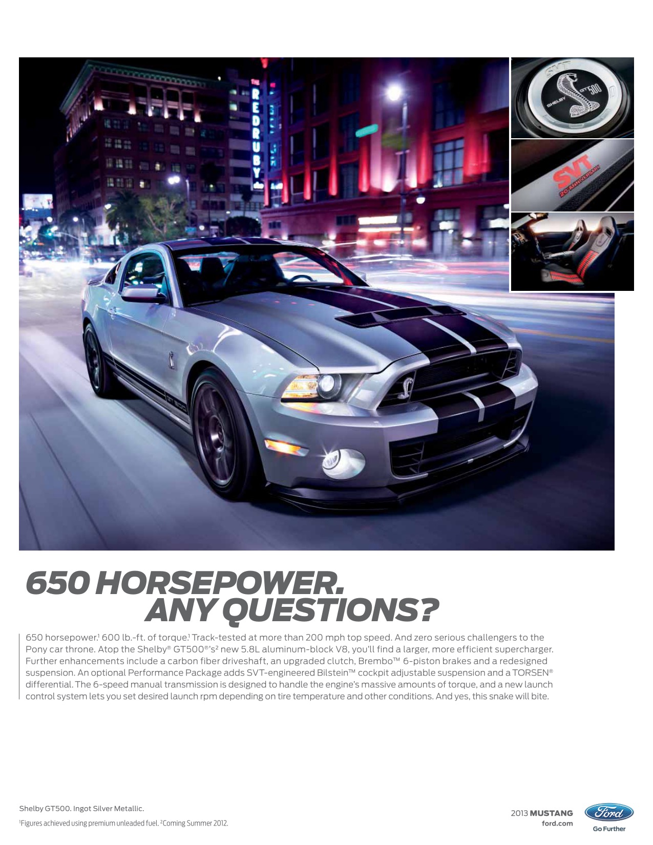 2013 Ford Mustang Brochure Page 6